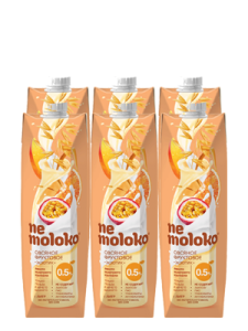 NEMOLOKO Овсяное фруктовое "Экзотик" 0,5%. 1литр (6штук)