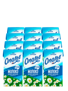 Молоко "Ополье"  0,95л. 2,5% ультрапаст. (12 шт/упак)
